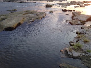 evening river