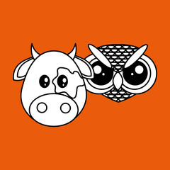 Animal design. cartoon icon. Colorful illustration