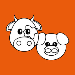 Animal design. cartoon icon. Colorful illustration