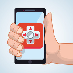 smartphone design. app concept. colorful illustration