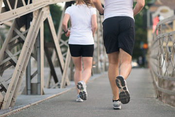 couple jogging