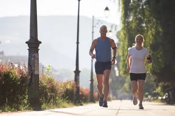 Photo sur Plexiglas Jogging faire du jogging en couple