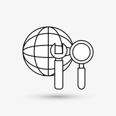 Digital Marketing design. Internet concept. Strategy icon