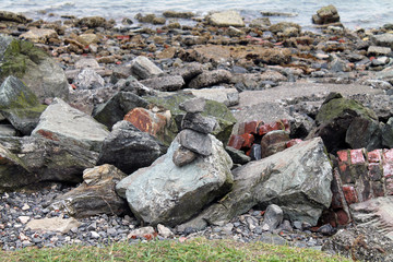 Closeup of a Rocky Shoreline
