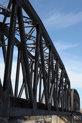 Train Bridge over River