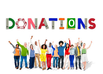 Obraz premium Donate Give Charity Help Contribute Concept
