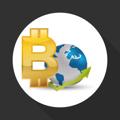 Global economy design. money icon. isolated illustration