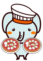 イタリア料理と動物シリーズ