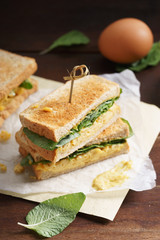 freshly made sandwiches.