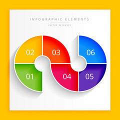 modern steps infographic design
