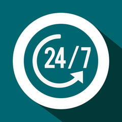 Call center design. Customer service icon. Flat illustration