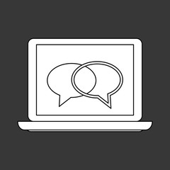 Call center design. Customer service icon. Flat illustration