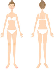 女性　全身　美容　