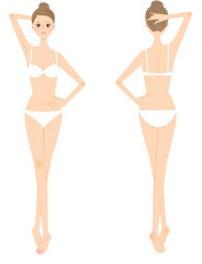 女性　全身　美容