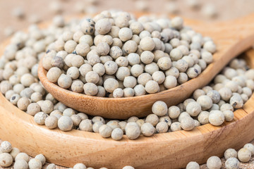 White pepper grain.