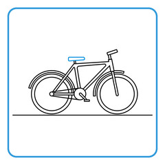 Bicycle icon. Vector illustration