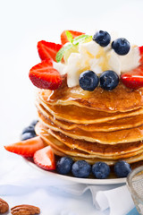 Pancakes with berries