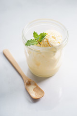 vanilla ice cream.