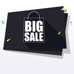 Big sale origami banner.