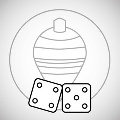 Toy design. childhood icon. Colorful illustration