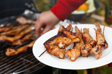grilled chicken wings