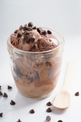 chocolate ice cream.