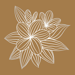 flower vintage vector