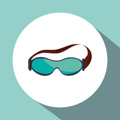 Winter design. Sport icon. Colorful illustration 