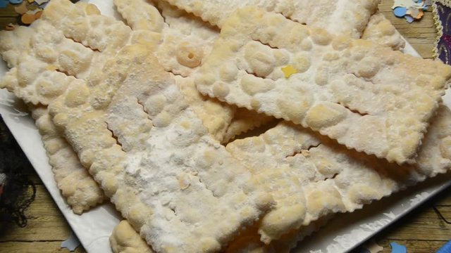 Dulces carnavalescos Dolci carnevaleschi Bugie Chiacchiere Sfrappole Galani Crostoli Cenci Lattughe Pasticceria Carnevale