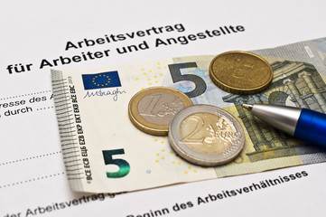 Arbeitsvertrag-Mindestlohn