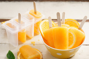 orange ice pops .