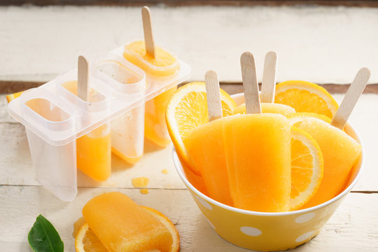 orange ice pops .