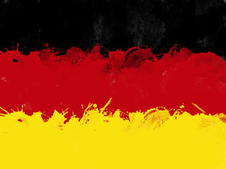 Flag of Federal Republic of Germany , grunge style