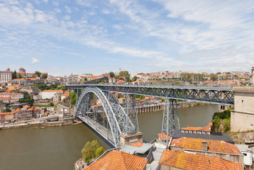 Fototapeta premium Dom Luis I Bridge in Porto, Portugal. UNESCO site