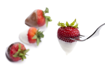 coated strawberries