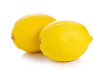 lemon isolated on white background.