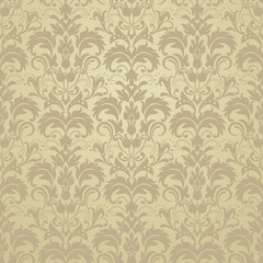Seamless pattern with Victorian motives. 