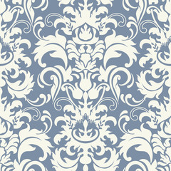 Seamless pattern with Victorian motives. 