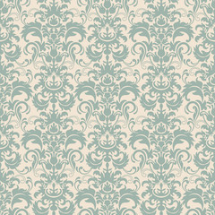 Seamless pattern with Victorian motives. 