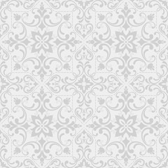 Seamless pattern with Victorian motives. 