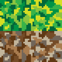 pixel art camouflage