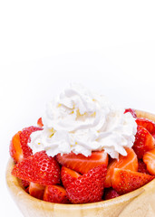 strawberry on white background