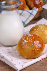 Buns with sesame seeds