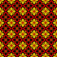 Ethnic Flower Pattern Tile