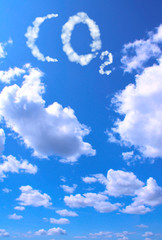 Symbol CO2 from clouds