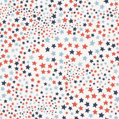 seamless pattern with chaotic stars ornament