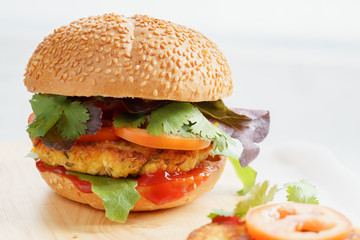 vegetarian burger
