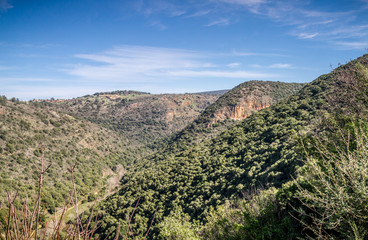 Mountain landscape, Upper Galilee in Israel