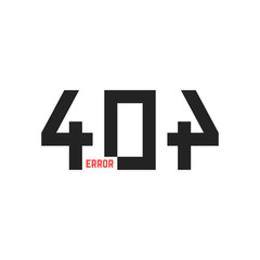 simple 404 error sign