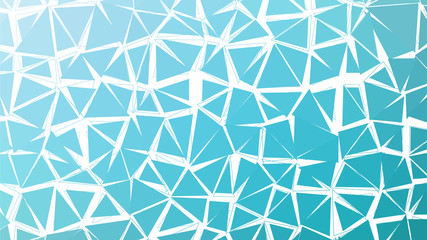 Abstract blue vector gradient lowploly of many triangles background for use in design